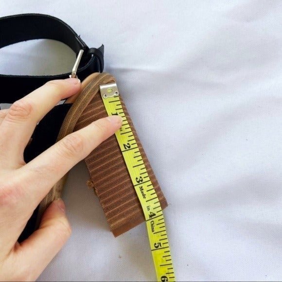 Marc Fisher Black Real Leather Open Toe One Strap Heels 8.5 - Picture 11 of 12